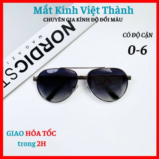 Kính mát nam cao cấp dáng phi công Mắt Kính Việt Thành