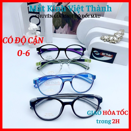Gọng kính cận cho bé SIÊU DẺO CHỐNG GÃY làm được cận viễn loạn Mắt Kính Việt Thành