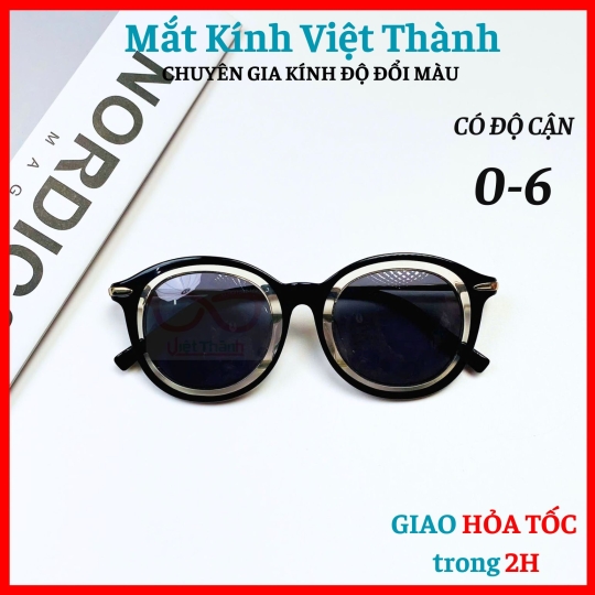  Kính mát unisex dáng tròn với tròng phân cực cao cấp Polaroid Mắt Kính Việt Thành