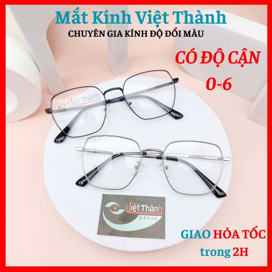 Gọng kính TITAN nhẹ cao cấp nhận LÀM CẬN VIỄN LOẠN Theo yêu cầu Mắt Kính Việt Thành