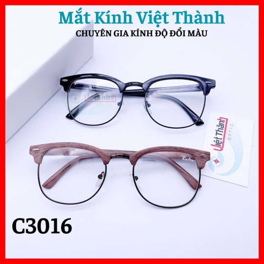 Gọng kính nhựa dáng vuông bầu Mắt Kính Việt Thành