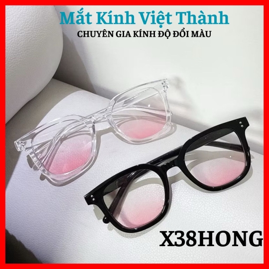 Gọng kính giả má hồng Nhận cắt cận viễn loạn theo yêu cầu Mắt Kính Việt Thành