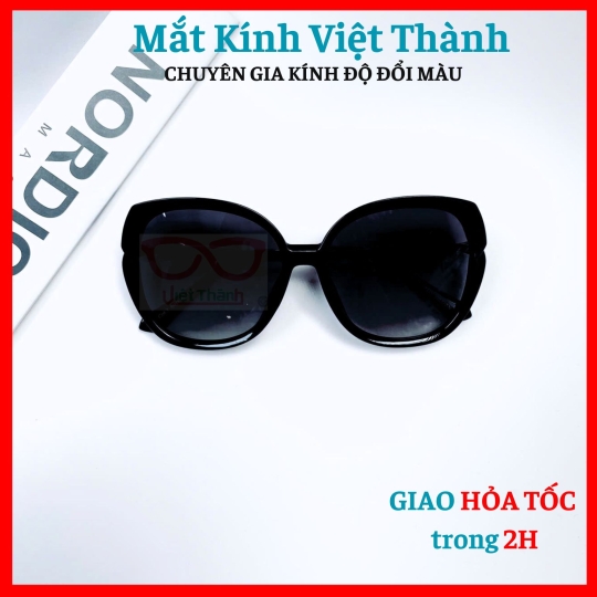 Kính mát nữ đính đá chân thời trang sang trọng chống uv Mắt Kính Việt Thành