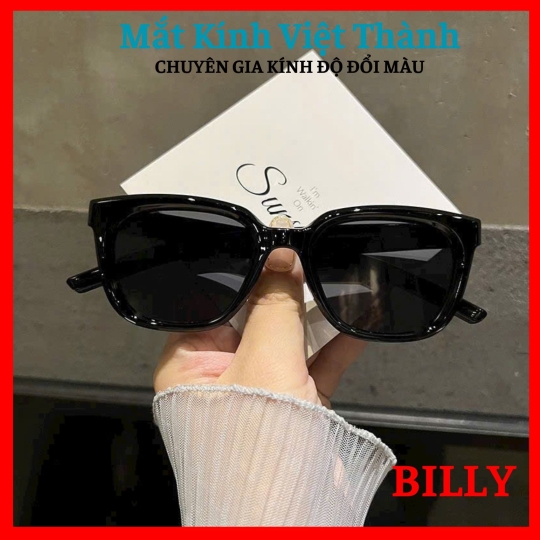 Kính mát nữ dáng vuông bầu cực slay Nhận cắt cận viễn loạn theo yêu cầu Mắt Kính Việt Thành