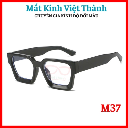 Kính mát dáng vuông nhiều màu thời trang cho nam Cắt cận viễn loạn theo y/cầu Mắt Kính Việt Thành