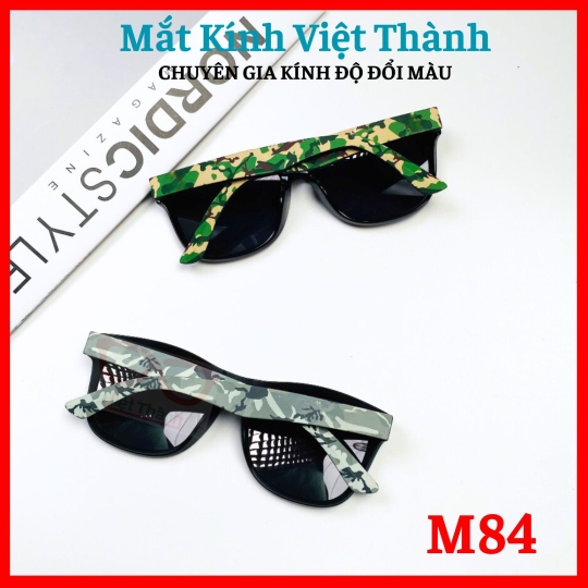  Kính mát unisex dáng vuông bầu chất nhựa tròng polaroid phân cực cao cấp Mắt Kính Việt Thành