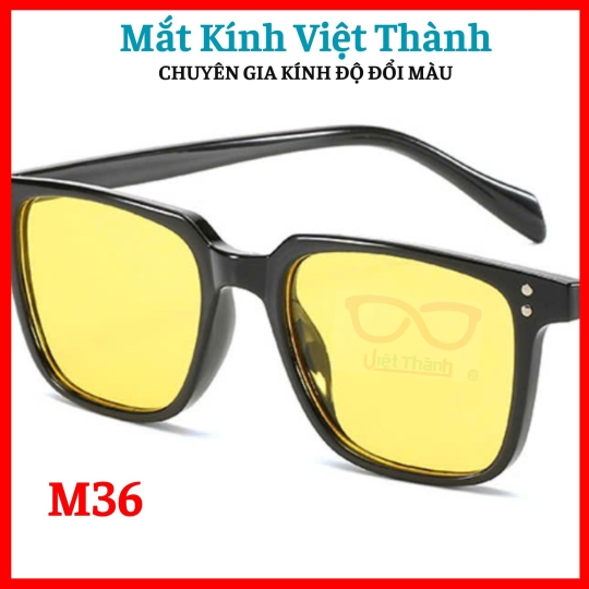 Kính mát unisex dáng vuông nhỏ thời trang Nhân cắt cận viễn loạn theo y/cầu Mắt Kính Việt Thành