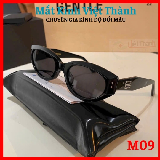 Kính mát nữ dáng lục giác nhỏ phối viền chân to Mắt Kính Việt Thành