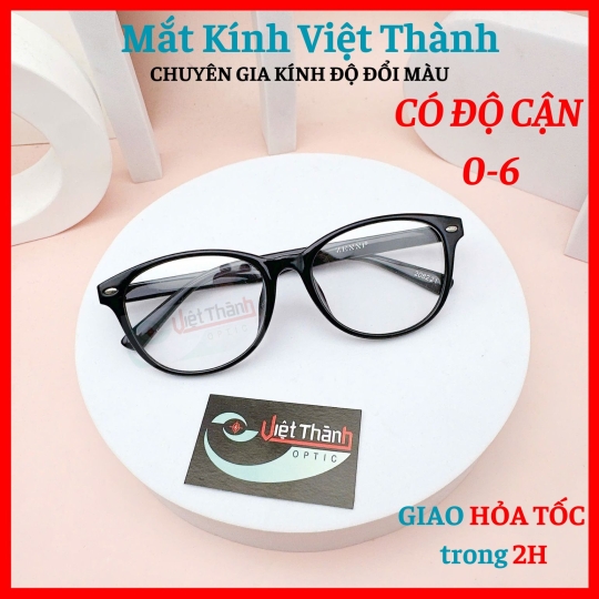 Gọng kính cận dẻo bầu nhỏ hạt có hộp Mắt Kính Việt Thành