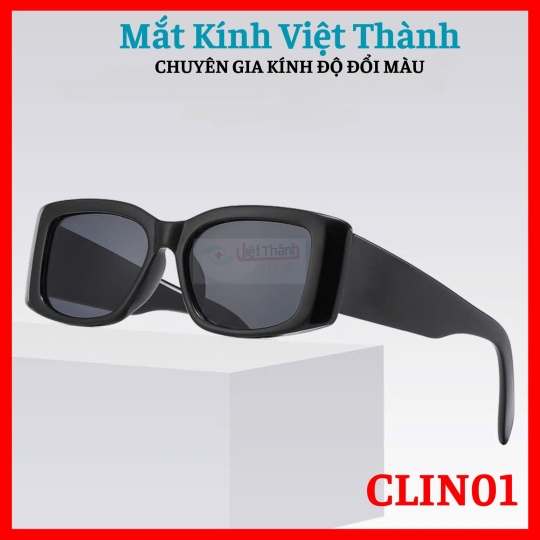 Kính mát nữ dáng chữ nhật Nhận cắt cận viễn loạn theo yêu cầu Mắt Kính Việt Thành