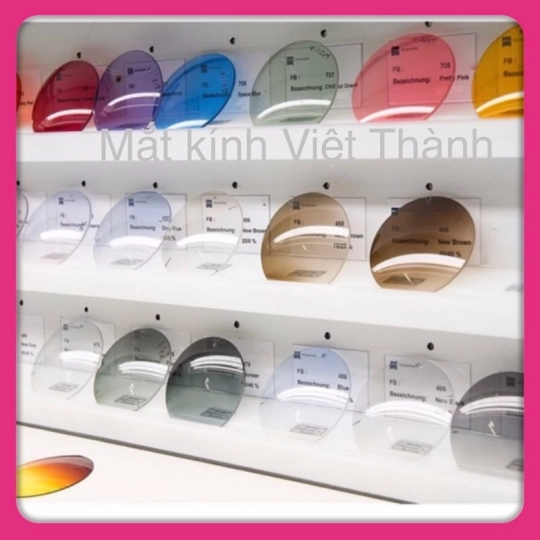 Tròng kính độ có màu râm cận chống UV400 màu râm kính mát có độ HQ Mắt Kính Việt Thành MC3