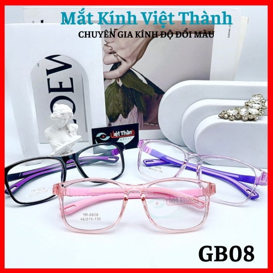 Gọng Kính bé có lò xo đàn hồi hạn chế gãy Nhận cắt cận viễn loạn theo y/cầu Mắt Kính Việt Thành