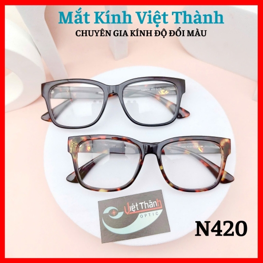 Gọng Nhựa dáng vuông bầu chân bản to thời trang Mắt Kính Việt Thành