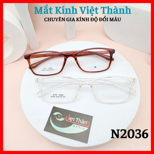 Gọng nhựa dẻo dáng chữ nhật Mắt Kính Việt Thành