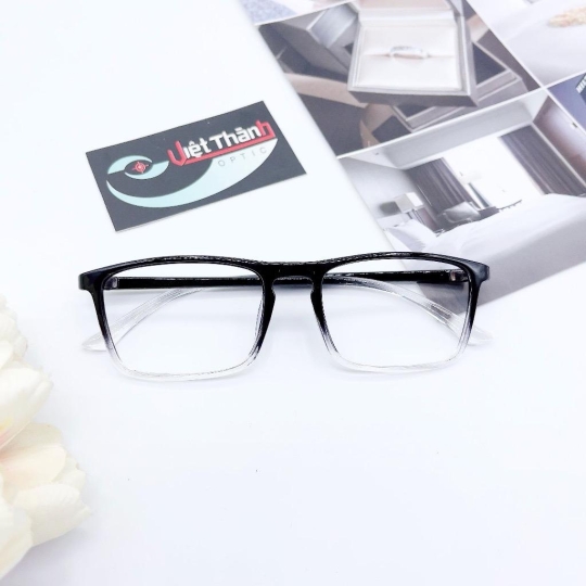  Kính lão nhựa có độ sẵn 0-4 độ kính được sách xem điện thoại người già mắt kính việt thành Đen ombre 0 độ